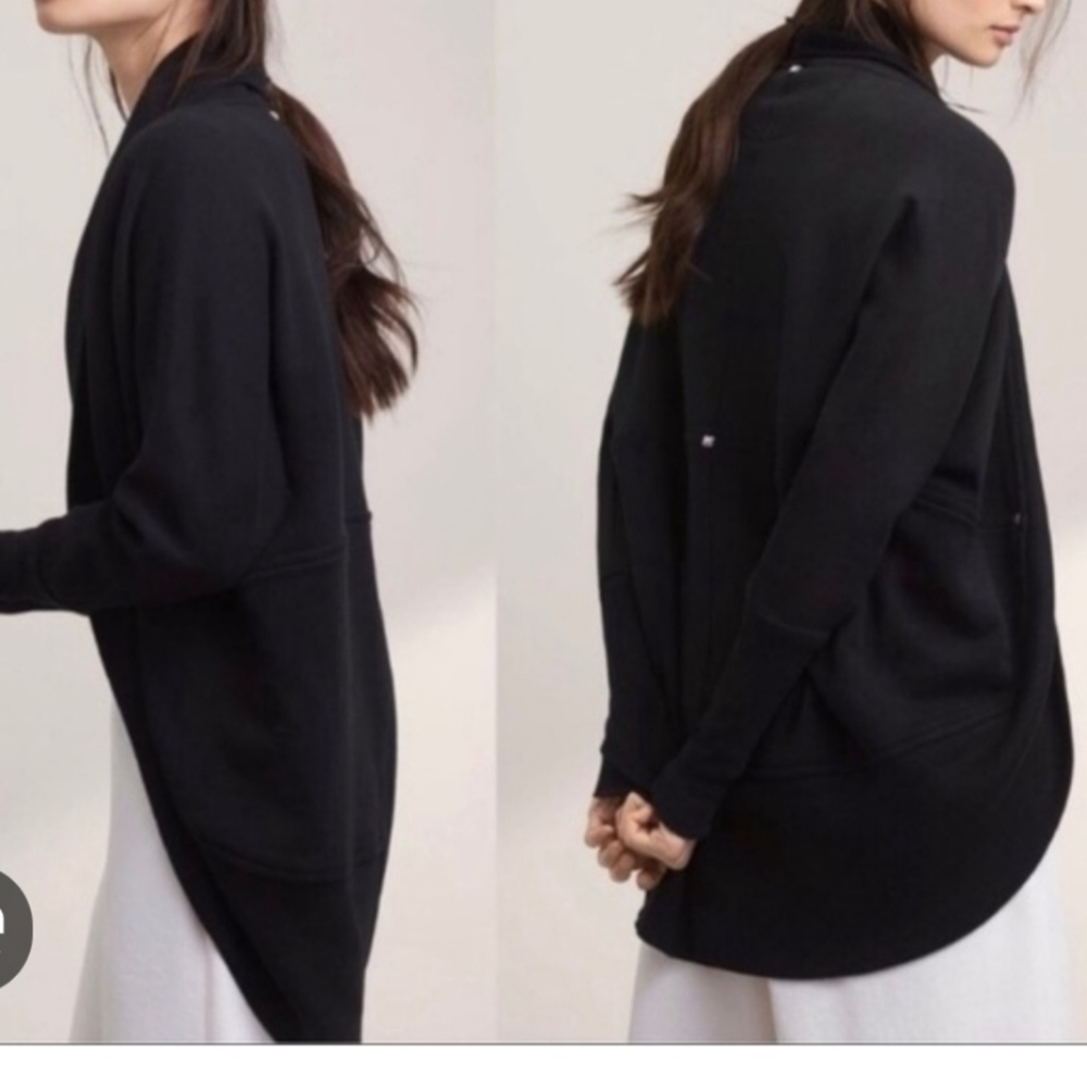 Wilfred Aritzia Diderot Cocoon Oversized Cardigan XXS Modal Blend Cozy Knit - Picture 3 of 7